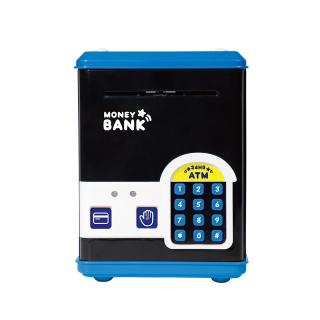 【Aブルー】電子ロック式マネーバンク