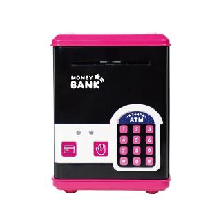 【Bピンク】電子ロック式マネーバンク