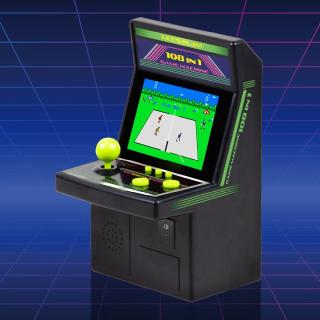 【Dブラック×ライム】2.8インチ液晶 108in1 AC筐体型ゲーム機 V3