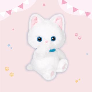 【Dココ(白)】おしゃぶりにゃんこ ぬいぐるみ