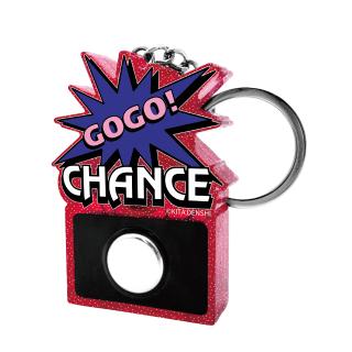 【ジャグラー】【Bレッド(ボタン部分ブラック)】ジャグラー サウンドフラッシュボタンmini 6（クリアラメ）