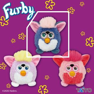 【ファービー】【Bエレファント】ファービー レトロファービー ぬいぐるみマスコット スプリング＆エレファント＆ピンクフラミンゴ