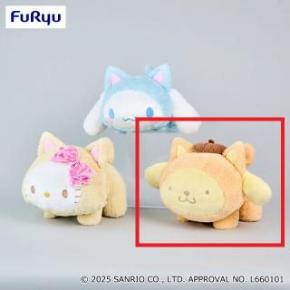 【サンリオ】【Cポムポムプリン】サンリオキャラクターズ にゃんぐるみBIGぬいぐるみ～チャーミーキティ・シナモロール・ポムポムプリン～