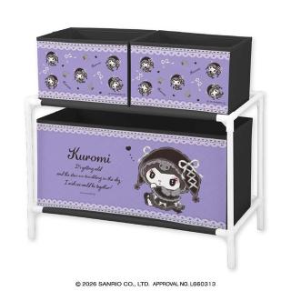 【サンリオ】【Bクロミ】マイメロディ・クロミ 月夜のメロクロ3ボックス付き収納ケース