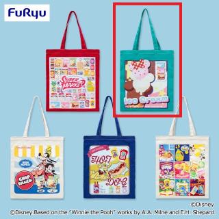 【ディズニー】【Bグリーン】ディズニーキャラクター Pop Pop Supermarket！ トートバッグ