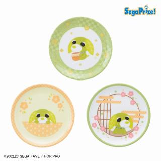 【お茶犬】【Aリョク】お茶犬 [PtZ]メラミン豆皿3枚セット