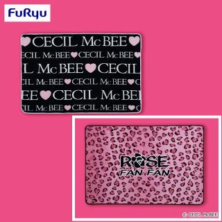 【CECIL McBEE】【B:ROSE FAN FAN】CECIL McBEE/ROSE FAN FAN ブランドロゴ毛布