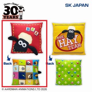 【ひつじのショーン】【A赤】ひつじのショーン スクエアクッション