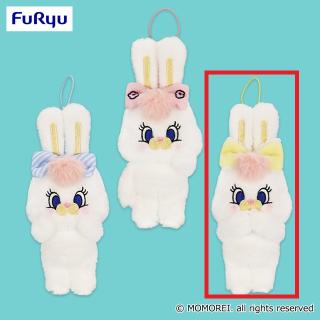 【MOMOREI】【Cフリル(リボン:イエロー)】MOMOREI おしゃれなリボンマスコット～Rico～