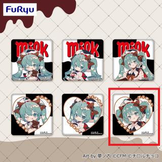 【初音ミク】【F】初音ミク×チロルチョコ スクエア缶バッジ