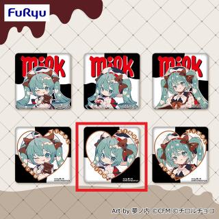 【初音ミク】【E】初音ミク×チロルチョコ スクエア缶バッジ