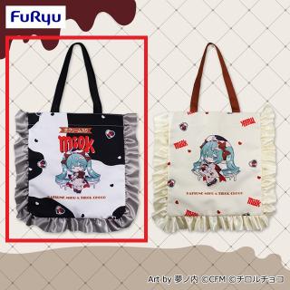 【初音ミク】【A牛柄】初音ミク×チロルチョコ フリルトートバッグ