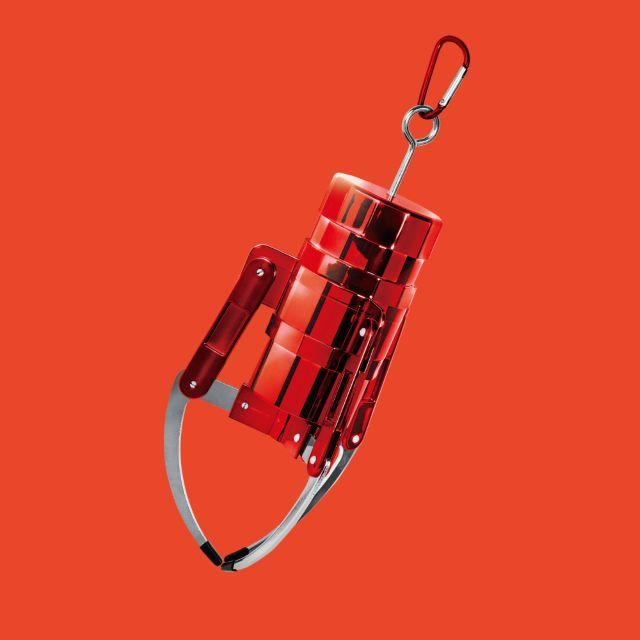 Aメタリックレッド】MEGA NEWクレーンアームキーホルダー4 | クレーン