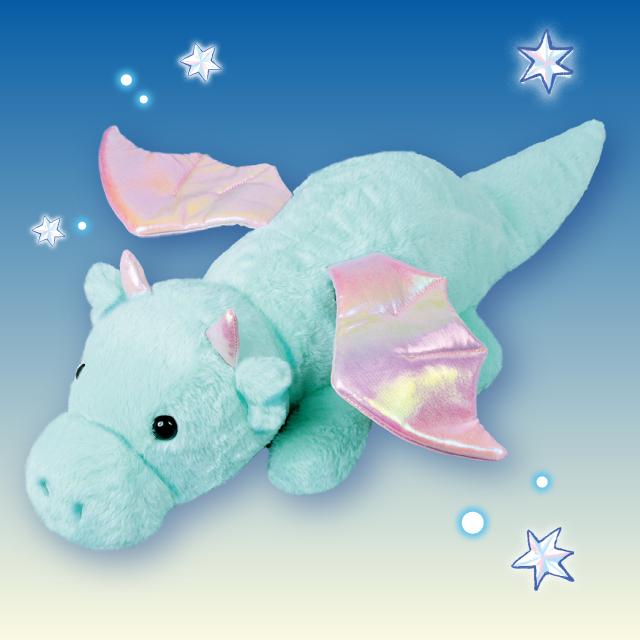 Eミント】ふわふわドラゴン ひざのりぬいぐるみ | クレーンゲーム最前線