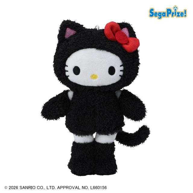 サンリオ】【C黒猫】ハローキティ ぬいぐるみ あしながVer.（EX