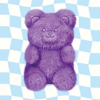 【Dグレープ】くまグミ ぬいぐるみ 30cm