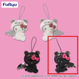 【サンリオ】【Dこあくまウインク】パンダ ハローキティ こあくま×てんしマスコット