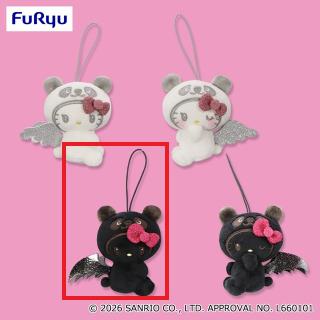 【サンリオ】【Cこあくまノーマル】パンダ ハローキティ こあくま×てんしマスコット