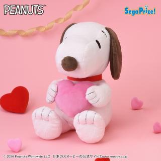 【スヌーピー】【Aピンク】SNOOPY(TM) Lぬいぐるみ チョコカラー