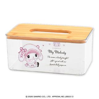 【サンリオ】【Bマイメロディ】マイメロディ・クロミ 月夜のメロクロクリアティッシュケース