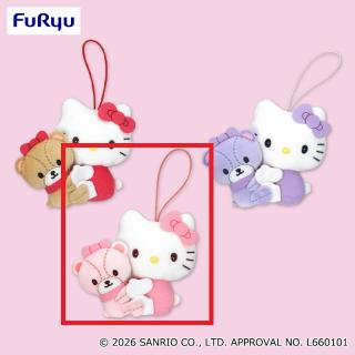 サンリオ】【Aレッド】ハローキティ カラフルペアマスコット