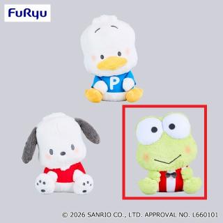 【サンリオ】【Cけろけろけろっぴ】はぴだんぶい こてっとぺったん BIGぬいぐるみ～はぴだんぶいvol.2～