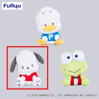 【サンリオ】【Aポチャッコ】はぴだんぶい こてっとぺったん BIGぬいぐるみ～はぴだんぶいvol.2～