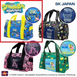 【スポンジ・ボブ】【Aブルー×イエロー】スポンジ・ボブ miniボストンバッグポーチ
