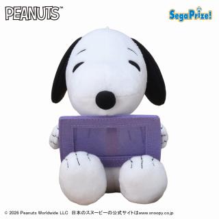 【スヌーピー】【Bパープル】SNOOPY(TM) フレーム付ぬいぐるみ（EX）