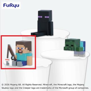 【マインクラフト】【Aスティーブ】マインクラフト ぬーどるストッパーフィギュアぷち