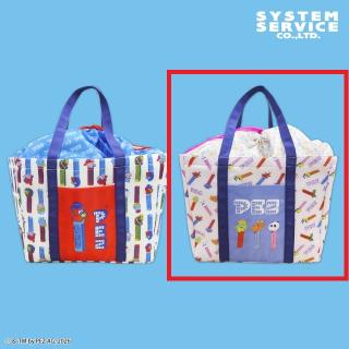 【PEZ】【Bパープル】PEZ 巾着保冷バッグ
