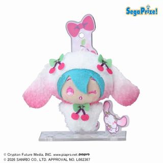 【初音ミク】【B初音ミク（さくらんぼ）】初音ミク×シナモロール アクぬい For Amusement 桜Ver.（EX）