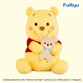 【ディズニー】くまのプーさん FukuFuku 超超BIGぬいぐるみ～くまさんだっこ～