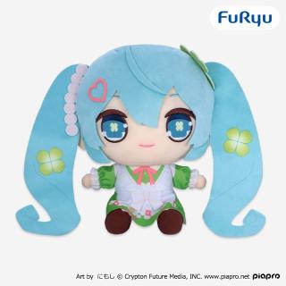 【初音ミク】初音ミク きゅるまるBIGぬいぐるみークローバーver.ー