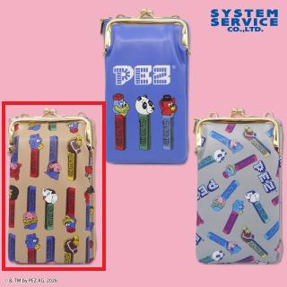 【PEZ】【Bブラウン】PEZ ウォレット付きスマホショルダーポーチ