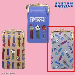 【PEZ】【Cグレー】PEZ ウォレット付きスマホショルダーポーチ