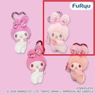 【サンリオ】【Bチムたん(ピンク)】チムたん×マイメロディ おそろいいちごリボンマスコット