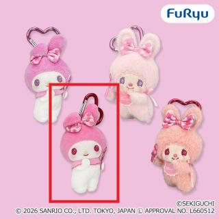 【サンリオ】【Cマイメロディ(赤)】チムたん×マイメロディ おそろいいちごリボンマスコット