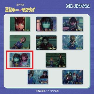 【銀河特急ミルキー☆サブウェイ】【Gチハル＆マキナ】銀河特急ミルキー☆サブウェイ スクエア缶バッジ