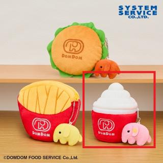 【ドムドムハンバーガー】【Cソフトクリーム】ドムドムハンバーガー どむぞうくんわくわくマスコット付きポーチ