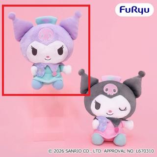 【サンリオ】【Aパープル】クロミ ナースBIGぬいぐるみ