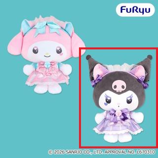 【サンリオ】【Bクロミ】マイメロディ・クロミ ねこみみメイドカフェBIGぬいぐるみ