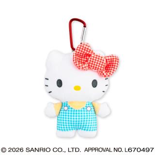 【サンリオ】【Aハローキティ】サンリオキャラクターズ ギンガムチェックがま口ポーチ