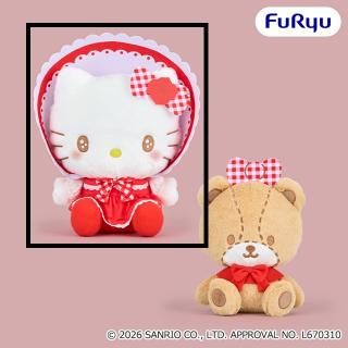 【サンリオ】【Aハローキティ】ハローキティ ロリータBIGぬいぐるみ