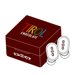 【Bコーヒーヌガー】チロルチョコ ワイヤレスイヤホン 3（スクエア）