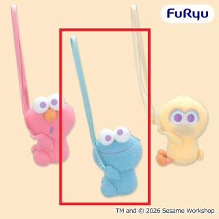 【セサミストリート】【Bクッキーモンスター】セサミストリート ふわふわだきつきポシェット