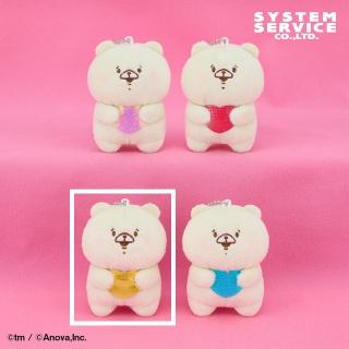 【ともだちはくま】【Cイエロー】ともだちはくま ボールチェーン付きキラキラハートぬいぐるみ