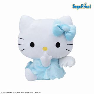 【サンリオ】ハローキティ LLぬいぐるみ 水色エンジェル