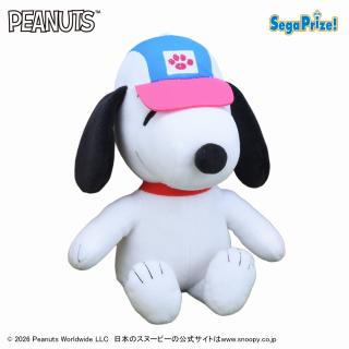 【スヌーピー】【Cピンク】SNOOPY(TM) ぬいぐるみ カラフルキャップ（EX）