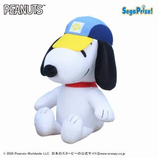 【スヌーピー】【Bイエロー】SNOOPY(TM) ぬいぐるみ カラフルキャップ（EX）